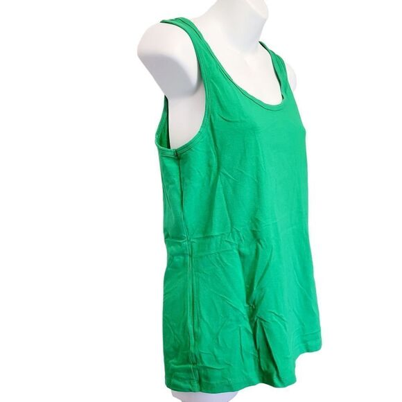 2/$20 Joe Fresh Plain Green Tank Top Size: XL - Picture 2 of 5